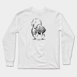 Squirrel with Huge Pinecone Long Sleeve T-Shirt